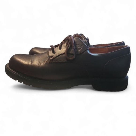 Timberland Mens Brown Leather Waterproof Lace Up Oxfords Size 8M 93076 Old Money - Picture 3 of 8